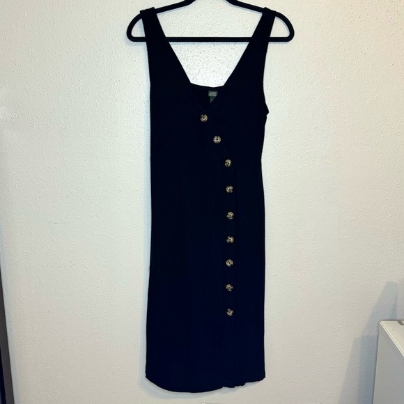 wild fable Dresses & Skirts - Wild Fable Black Button-Up Midi Dress – Size M